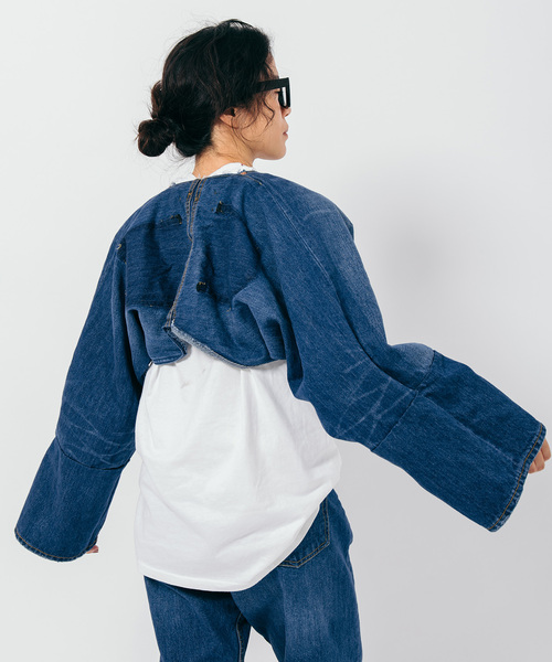 Bonum（ボナム）の「リメイクデニムショートジャケット（その他