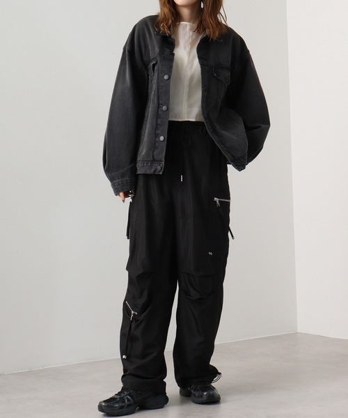 パンツ ^_^ 大阪店WEB限定受注制【Chikashitsu +】zip cargo pants | OUR
