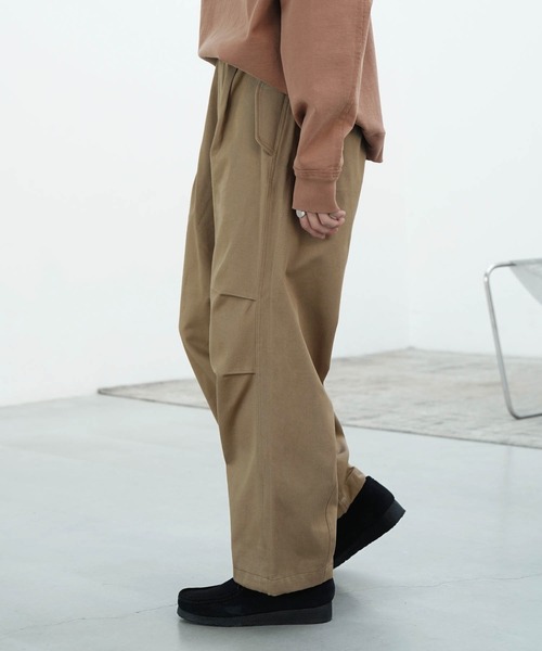 WYM LIDNM（ウィム バイ リドム）の「HEAVY GABA LOOSE FATIGUE PANTS（その他パンツ・メンズ・ベージュ系/アッシュブラウン・S/M/L）」の11枚目の写真