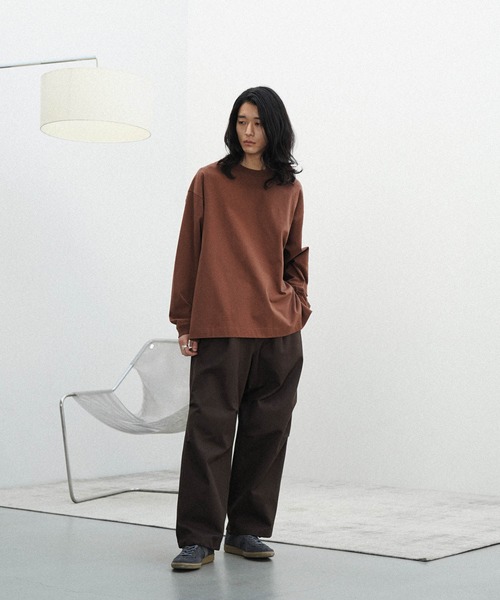 WYM LIDNM（ウィム バイ リドム）の「HEAVY GABA LOOSE FATIGUE PANTS（その他パンツ・メンズ・ベージュ系/アッシュブラウン・S/M/L）」の5枚目の写真