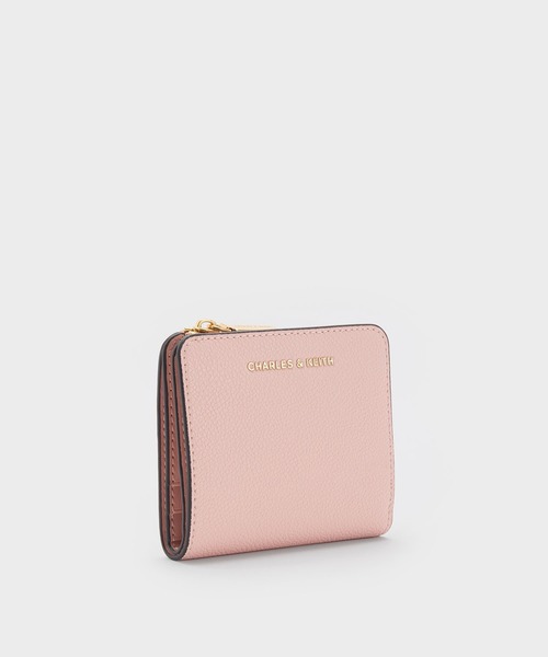 Riii07チャールズアンドキース　財布 CHARLES & KEITH トップジップ スモールウォレット 【再入荷】（Plum