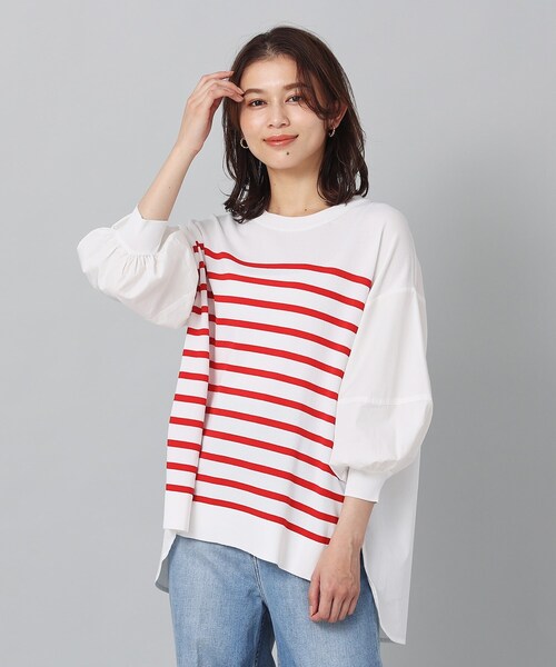 TORRAZZO DONNA トラッゾドンナ アメリカンスリーブニット SALE TORRAZZO DONNA トラッゾドンナ 6243-501 フリンジニットベスト