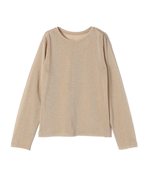 SHIPS(シップス)の「〈手洗い可能〉ラメ シアー クルー ネック カットソー ◇(Tシャツ/カットソー・レディース・シルバー/ゴールド・ONE SIZE)」の5枚目の写真