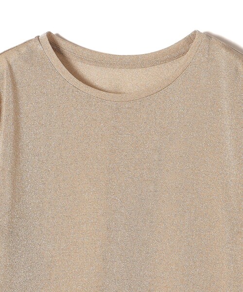SHIPS(シップス)の「〈手洗い可能〉ラメ シアー クルー ネック カットソー ◇(Tシャツ/カットソー・レディース・シルバー/ゴールド・ONE SIZE)」の6枚目の写真