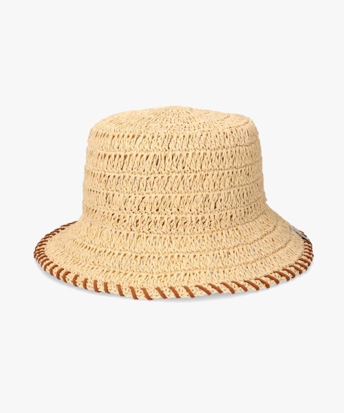OVERRIDE（オーバーライド）の「OVERRIDE PAPER CROCHET ST BUCKET HAT / オーバーライド（ハット・レディース・ライトベージュ/ブルー/ブラウン・58cm）」の12枚目の写真