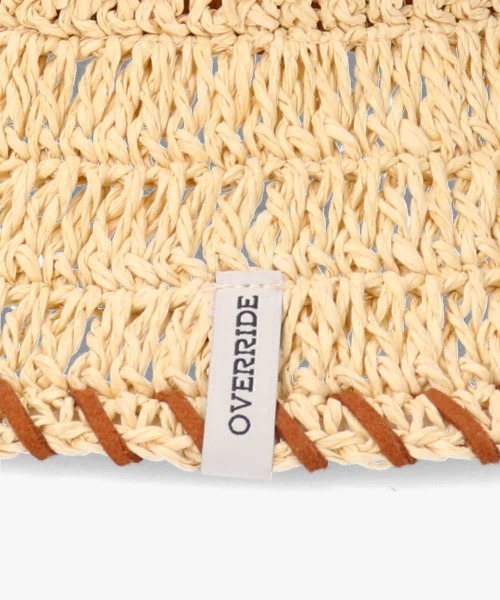 OVERRIDE（オーバーライド）の「OVERRIDE PAPER CROCHET ST BUCKET HAT / オーバーライド（ハット・レディース・ライトベージュ/ブルー/ブラウン・58cm）」の17枚目の写真