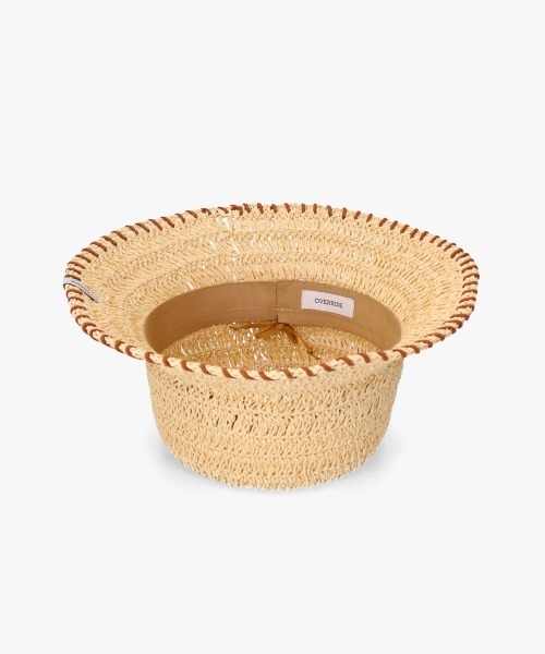 OVERRIDE（オーバーライド）の「OVERRIDE PAPER CROCHET ST BUCKET HAT / オーバーライド（ハット・レディース・ライトベージュ/ブルー/ブラウン・58cm）」の18枚目の写真