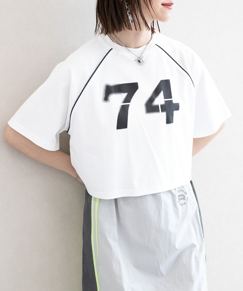 RAGEBLUE（レイジブルー）の「ナンバリングポンチゲームＴシャツ（Tシャツ/カットソー・レディース・ブラック/ブルー/ホワイト・FREE）」の2枚目の写真