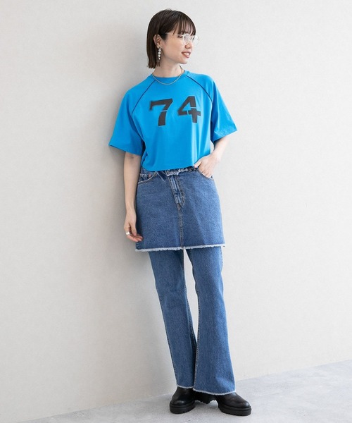 RAGEBLUE（レイジブルー）の「ナンバリングポンチゲームＴシャツ（Tシャツ/カットソー・レディース・ブラック/ブルー/ホワイト・FREE）」の4枚目の写真