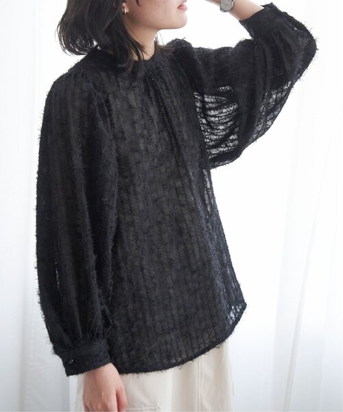 VENCEEXCHANGE（ヴァンスエクスチェンジ）の「シアーフリンジブラウス（シャツ/ブラウス・レディース・オフホワイト/ブラック・M）」の17枚目の写真