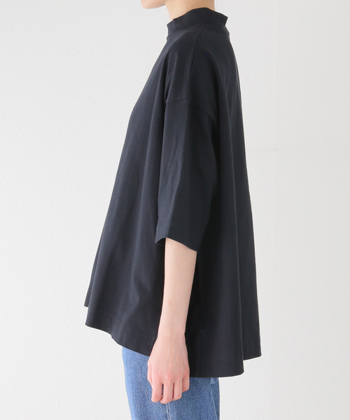極美品　ジャーナルスタンダードラックス　タックシャツ　Tシャツ　プルオーバー コンパクトジャージー クルーネックBigプルオーバー（Tシャツ
