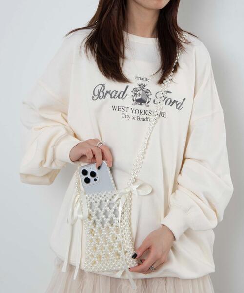 WEGO（ウィゴー）の「WEGO/パールリボンスマホショルダーポーチ（スマホグッズ・レディース・その他1・FREE）」の5枚目の写真