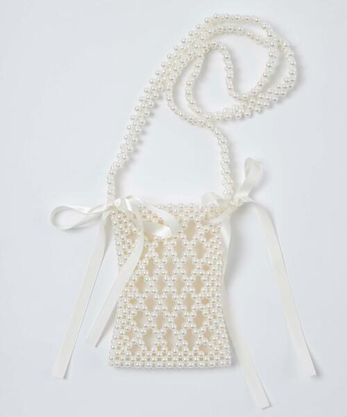 WEGO（ウィゴー）の「WEGO/パールリボンスマホショルダーポーチ（スマホグッズ・レディース・その他1・FREE）」の7枚目の写真