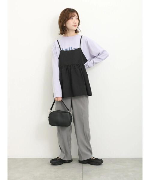 Samansa Mos2 blue（サマンサモスモスブルー）の「アソートロゴロンT（Tシャツ/カットソー・レディース・シルバーグレー/チャコールグレー/ブルー/オフホワイト/ラベンダー・F）」の22枚目の写真