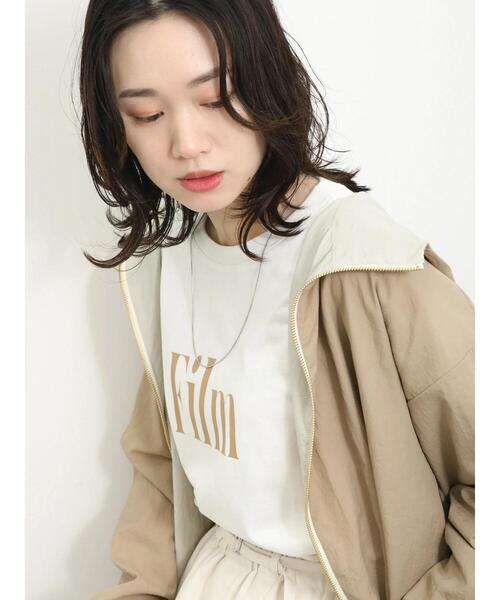 Samansa Mos2 blue（サマンサモスモスブルー）の「アソートロゴロンT（Tシャツ/カットソー・レディース・シルバーグレー/チャコールグレー/ブルー/オフホワイト/ラベンダー・F）」の16枚目の写真