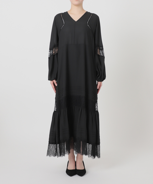 SLOBE IENA（スローブイエナ）の「habi レースティアードドレス