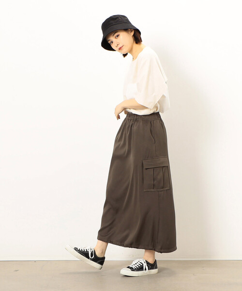 Purple&Yellow（パープルアンドイエロー）の「バックロゴプリント 布帛切替 半袖Ｔシャツ（Tシャツ/カットソー・メンズ・グレイッシュベージュ/アイボリー/ブラック/ターコイズブルー・SMALL/MEDIUM/LARGE）」の11枚目の写真