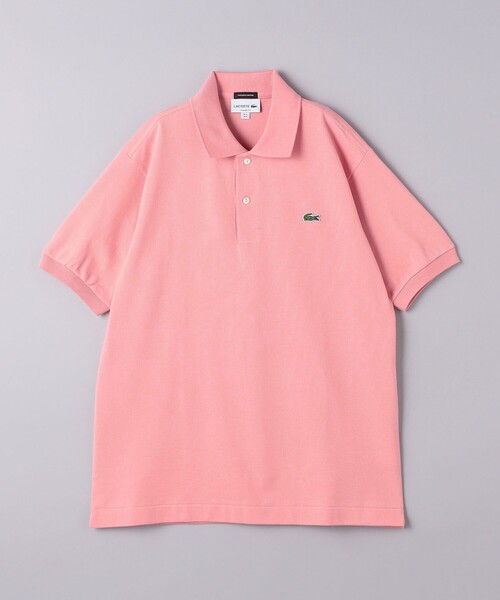 ラコステ　パイピング ピケ ポロシャツ（5部丈） LACOSTE / ラコステ リラックスフィットピケポロシャツ（半袖