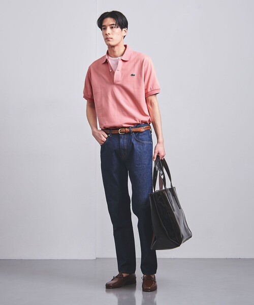 LACOSTE（ラコステ）の「【別注】＜LACOSTE＞ ピケ スキッパー（ポロシャツ・メンズ・ピンク/グレー/ネイビー/ケリー・4/5/3）」の21枚目の写真