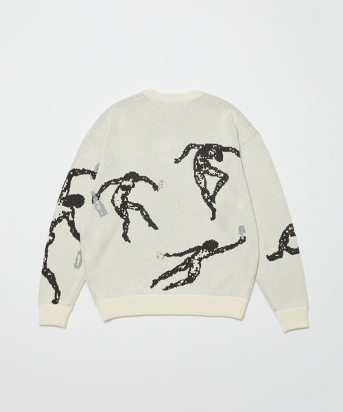 bal(バル)の「【BAL(バル)/2024秋冬】JACQUARD COTTON CREWNECK SWEATER(ニット/セーター・メンズ・ブラック/ホワイト・3/2/1)」の8枚目の写真