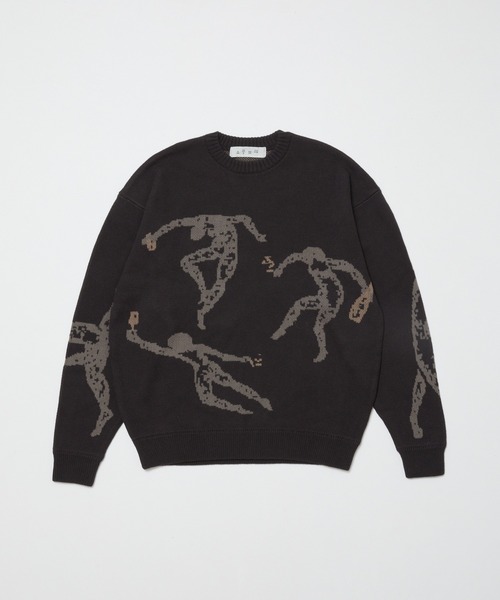 bal(バル)の「【BAL(バル)/2024秋冬】JACQUARD COTTON CREWNECK SWEATER(ニット/セーター・メンズ・ブラック/ホワイト・3/2/1)」の11枚目の写真