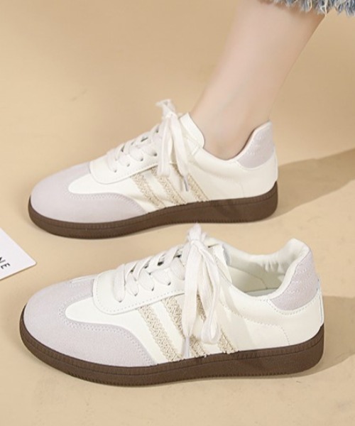 mebole(メボレ)の「レースラインスニーカー(スニーカー・レディース・シルバー/ピンク/アイボリー・LARGE/MEDIUM/SMALL)」の5枚目の写真