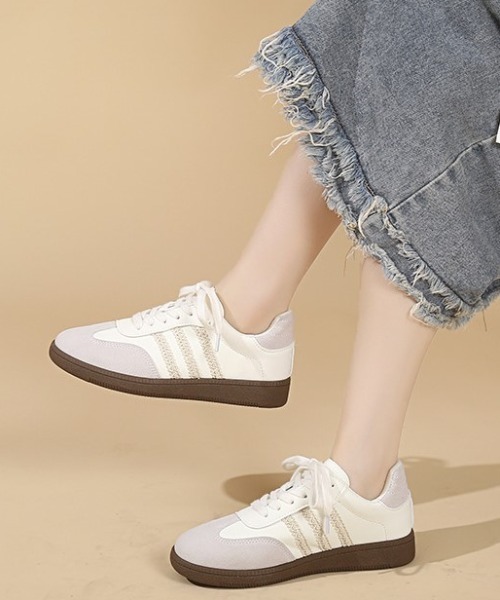 mebole(メボレ)の「レースラインスニーカー(スニーカー・レディース・シルバー/ピンク/アイボリー・LARGE/MEDIUM/SMALL)」の7枚目の写真
