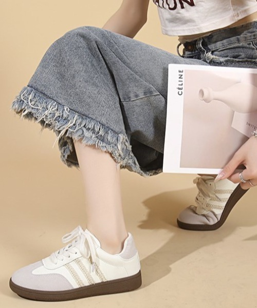 mebole(メボレ)の「レースラインスニーカー(スニーカー・レディース・シルバー/ピンク/アイボリー・LARGE/MEDIUM/SMALL)」の11枚目の写真