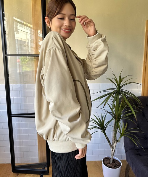 aimoha(アイモハ)の「レトロ MA-1(MA-1・レディース・グリーン・SMALL/MEDIUM/LARGE)」の4枚目の写真