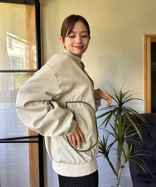 aimoha(アイモハ)の「レトロ MA-1(MA-1・レディース・グリーン・SMALL/MEDIUM/LARGE)」の5枚目の写真