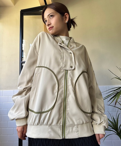 aimoha(アイモハ)の「レトロ MA-1(MA-1・レディース・グリーン・SMALL/MEDIUM/LARGE)」の6枚目の写真