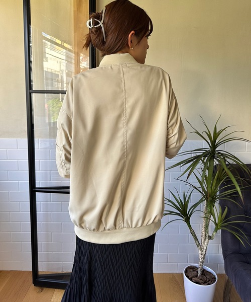 aimoha(アイモハ)の「レトロ MA-1(MA-1・レディース・グリーン・SMALL/MEDIUM/LARGE)」の7枚目の写真