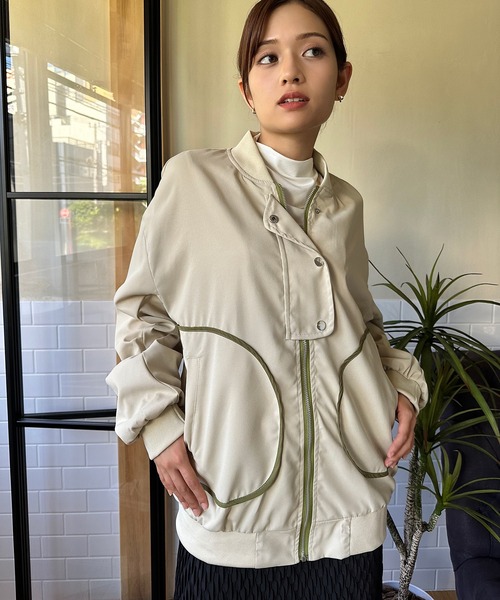 aimoha(アイモハ)の「レトロ MA-1(MA-1・レディース・グリーン・SMALL/MEDIUM/LARGE)」の8枚目の写真