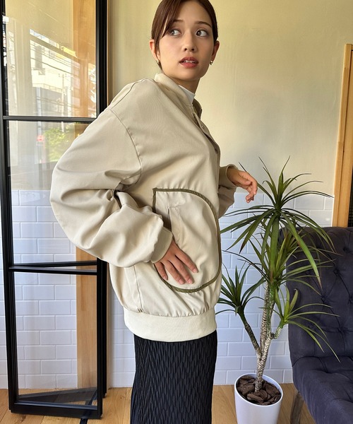 aimoha(アイモハ)の「レトロ MA-1(MA-1・レディース・グリーン・SMALL/MEDIUM/LARGE)」の9枚目の写真