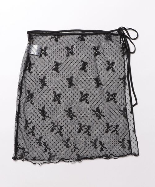 GEMEDA(ジェメダ)の「リボンドットチュールパレオ(スカート・レディース・ホワイト/ブラック・M)」の11枚目の写真