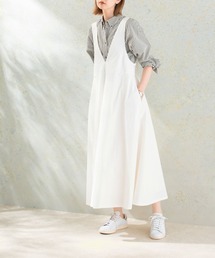 URBAN RESEARCH ROSSO WOMEN | Vネックジャンパードレス(ジャンパースカート)