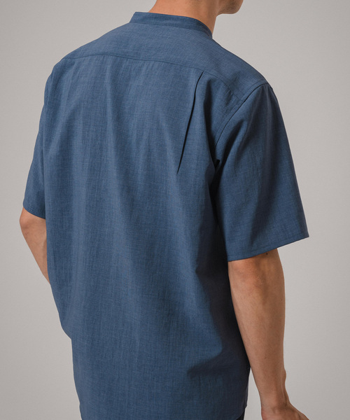 EDIFICE（エディフィス）の「EVALET ストレッチ バンドカラーシャツ（シャツ/ブラウス・メンズ・ブラウン/ホワイト/ネイビー/ブルー系その他・LARGE/MEDIUM/SMALL）」の21枚目の写真