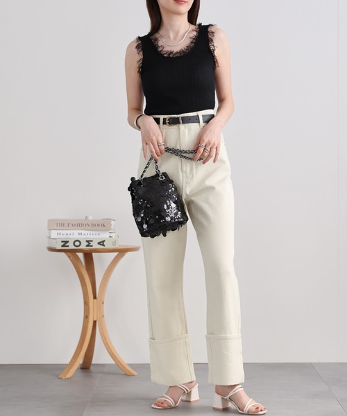 sakishimatokyo（サキシマトーキョー）の「フリンジニットタンクトップ