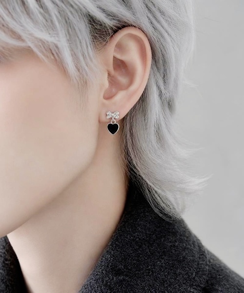 セール】【OKUOKU 0909】ハート モチーフ カラフル ピアス oku-pierce