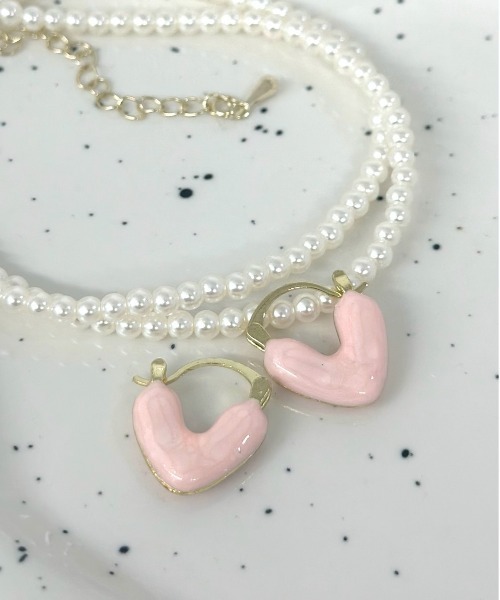 Burner（バーナー）の「【OKUOKU　0909】ハート モチーフ カラフル ピアス oku-pierce-g1 N（ピアス（両耳用）・レディース・その他4/Y/F/E/D/C/R/P/G/B/Q/O/その他5/W/V/T/その他7/X/Z/N/H/I/K/L/M/A/その他2/その他3・FREE）」の8枚目の写真