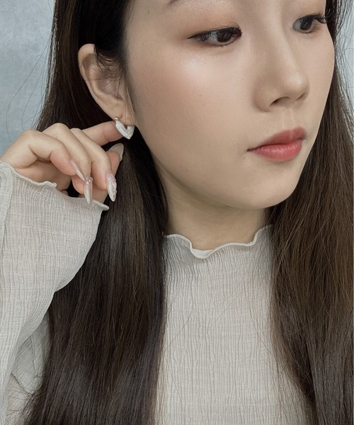 Burner（バーナー）の「【OKUOKU　0909】ハート モチーフ カラフル ピアス oku-pierce-g1 N（ピアス（両耳用）・レディース・その他4/Y/F/E/D/C/R/P/G/B/Q/O/その他5/W/V/T/その他7/X/Z/N/H/I/K/L/M/A/その他2/その他3・FREE）」の10枚目の写真