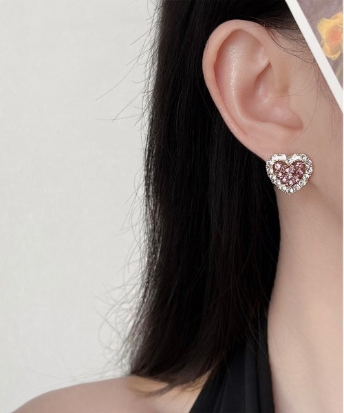 Burner（バーナー）の「【OKUOKU　0909】ハート モチーフ カラフル ピアス oku-pierce-g1 N（ピアス（両耳用）・レディース・その他4/Y/F/E/D/C/R/P/G/B/Q/O/その他5/W/V/T/その他7/X/Z/N/H/I/K/L/M/A/その他2/その他3・FREE）」の15枚目の写真