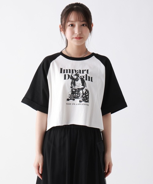 repipi armario(レピピ アルマリオ)の「GIRLプリントラグランT(Tシャツ/カットソー・キッズ・グレー/ホワイト/ピンク・SMALL/MEDIUM/LARGE)」の10枚目の写真