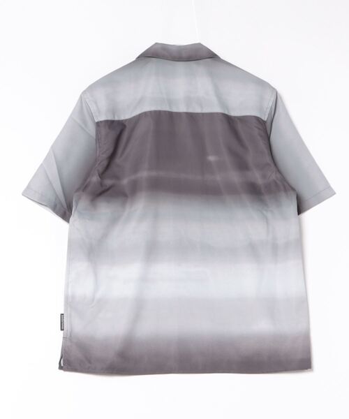 renoma HOMME（レノマオム）の「【ストレッチ 開襟】レノマ オム グラデーション オープンカラー半袖シャツ（シャツ/ブラウス・メンズ・ブラウン/ライトグレー・LARGE/X-LARGE/MEDIUM）」の3枚目の写真