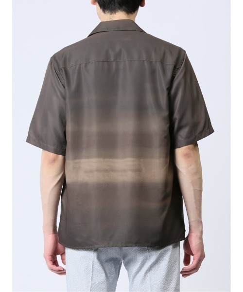 renoma HOMME（レノマオム）の「【ストレッチ 開襟】レノマ オム グラデーション オープンカラー半袖シャツ（シャツ/ブラウス・メンズ・ブラウン/ライトグレー・LARGE/X-LARGE/MEDIUM）」の11枚目の写真
