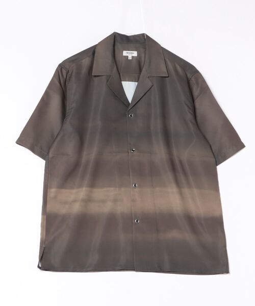 renoma HOMME（レノマオム）の「【ストレッチ 開襟】レノマ オム グラデーション オープンカラー半袖シャツ（シャツ/ブラウス・メンズ・ブラウン/ライトグレー・LARGE/X-LARGE/MEDIUM）」の7枚目の写真