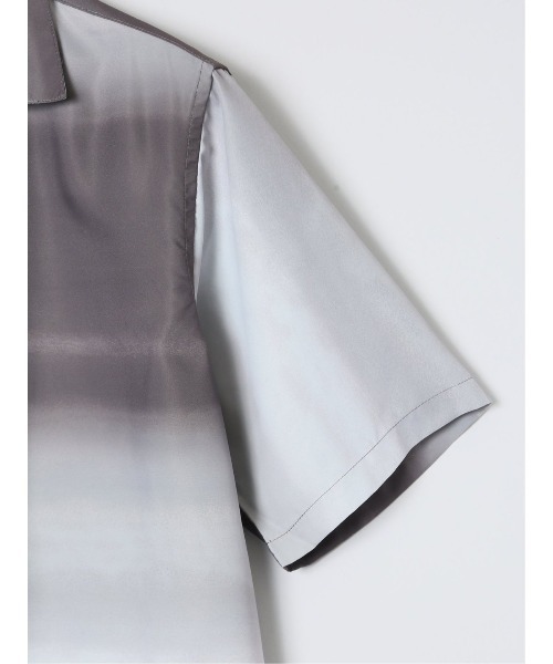 renoma HOMME（レノマオム）の「【ストレッチ 開襟】レノマ オム グラデーション オープンカラー半袖シャツ（シャツ/ブラウス・メンズ・ブラウン/ライトグレー・LARGE/X-LARGE/MEDIUM）」の5枚目の写真