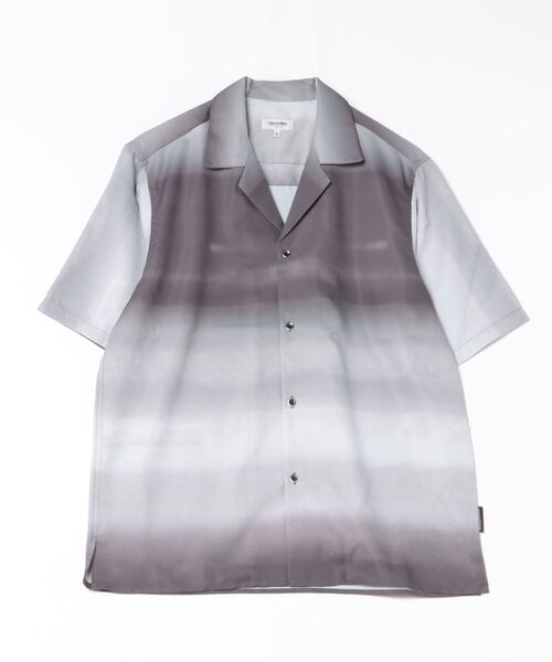 renoma HOMME（レノマオム）の「【ストレッチ 開襟】レノマ オム グラデーション オープンカラー半袖シャツ（シャツ/ブラウス・メンズ・ブラウン/ライトグレー・LARGE/X-LARGE/MEDIUM）」の22枚目の写真