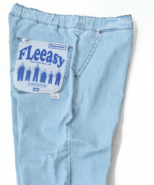 Lee(リー)の「Lee/リー Fleeasy Narrow フリージー ナロー XSからXXLまでカバーできるワンサイズのデニムパンツ(デニムパンツ・メンズ・ワンウォッシュ/ブルー/ブラック系その他/ブルー系その他/ストライプ/ブラック系その他2・FREE)」の4枚目の写真