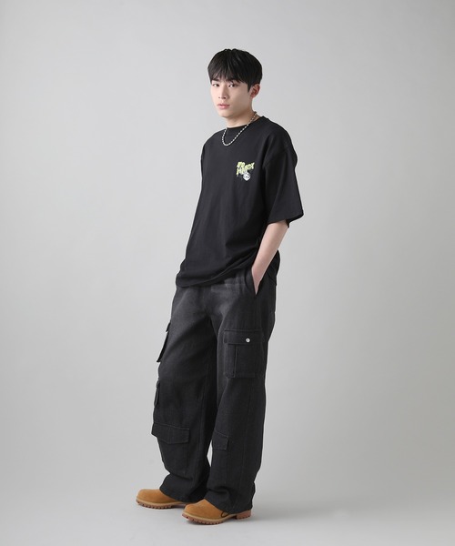 Ed Hardy(エドハーディー)の「Buyer's Select/ED HARDYアートバックプリントウルフプリント半袖Tシャツ(Tシャツ/カットソー・メンズ・ブラック/ホワイト/ライム・M/L)」の22枚目の写真
